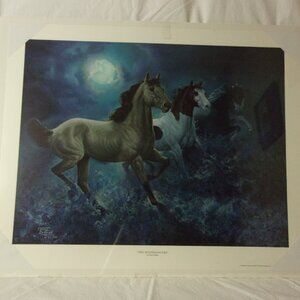 "THE MOONDANCERS" PRINT BY CHUCK DEHAAN 27" X 22"